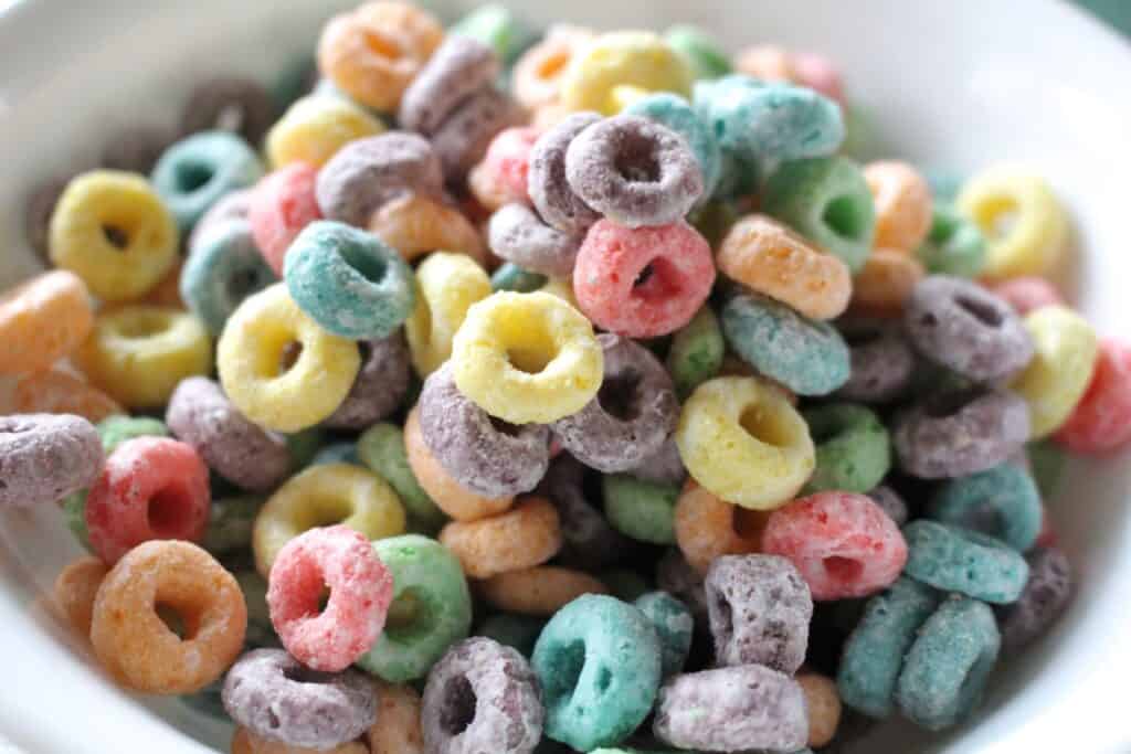 sugary cereal 