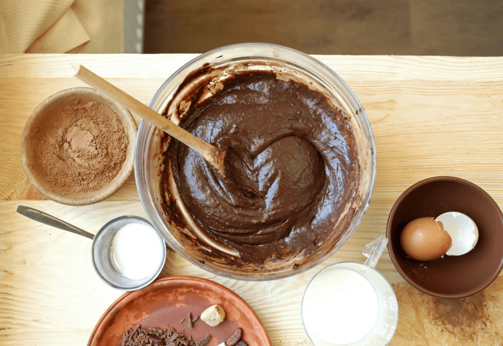 chocolate muffin batter