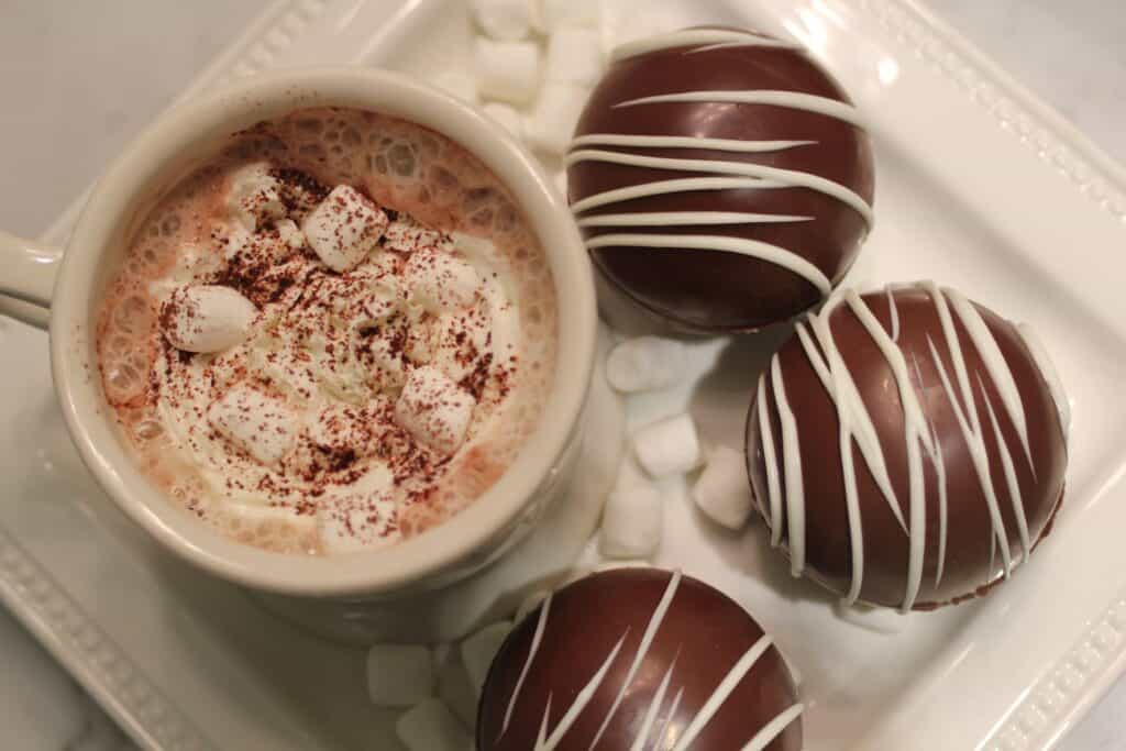 healthier hot cocoa bombs