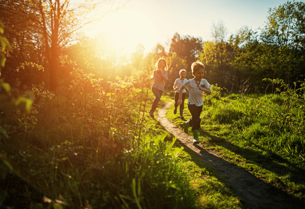 kids playing outside