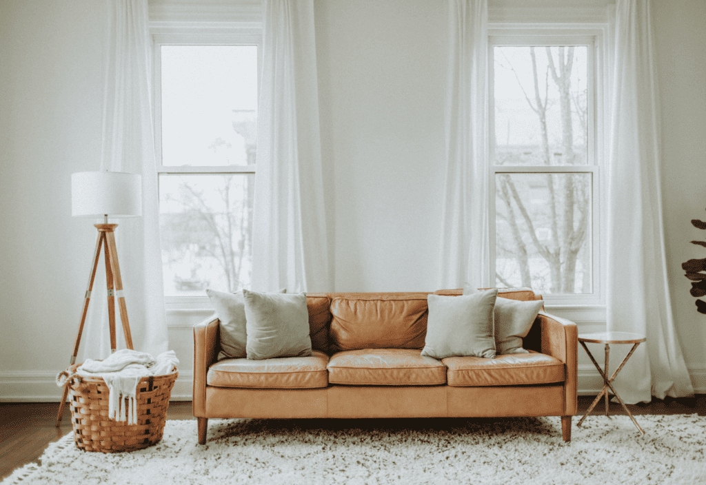 natural curtains, cotton