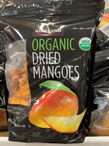 dried mangos, clean eating snack at Costco