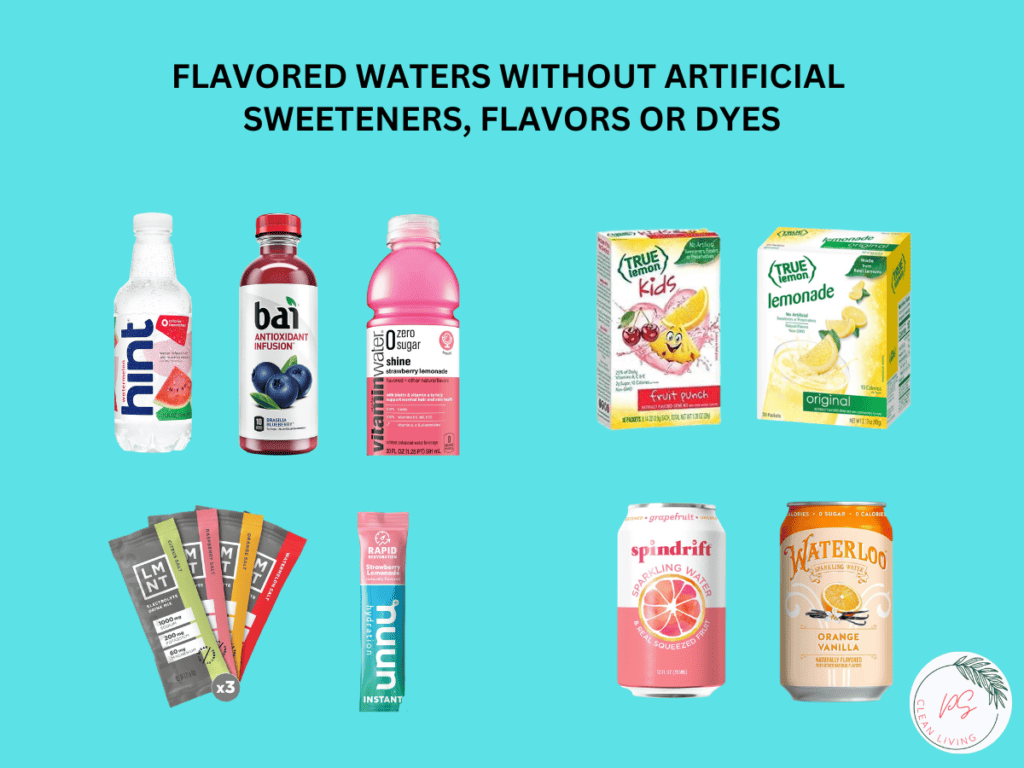flavored waters without artificial sweeteners