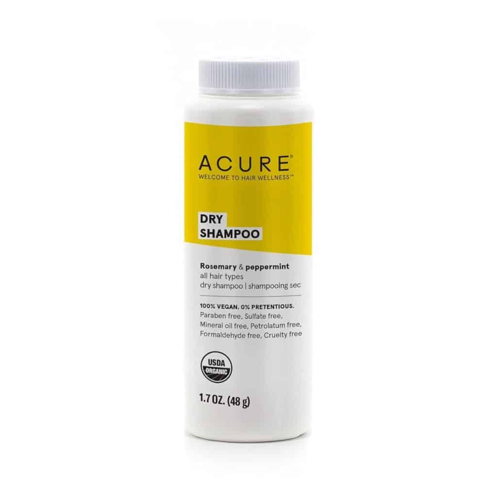 Acure, the best and safest dry shampoo