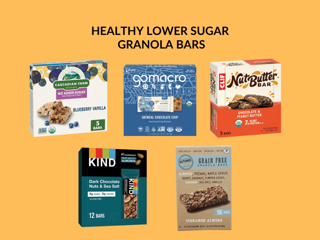 low sugar granola bars